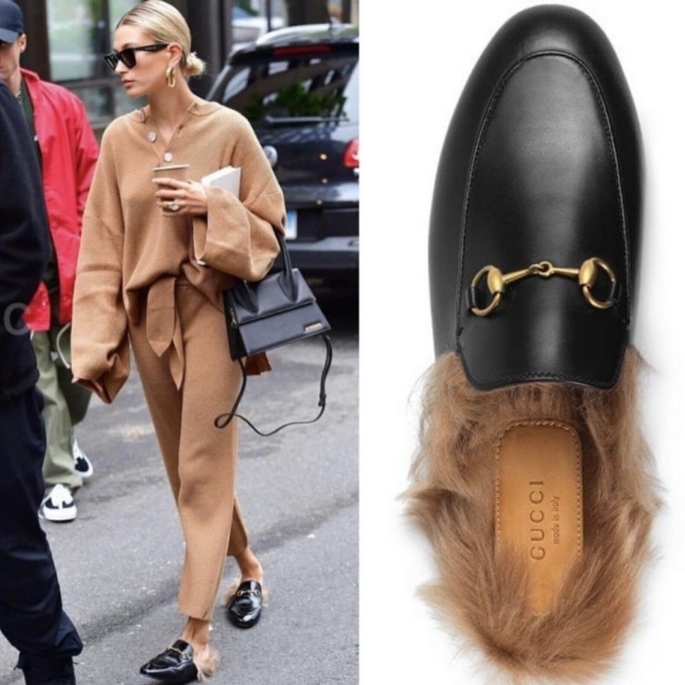 Gucci Princetown fur lined